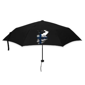 FINNLAND ELCH - Regenschirm (klein) - Schwarz - Vorne