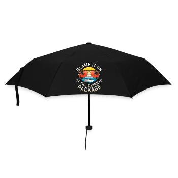 Humor Drinks Cruise Vacation - Umbrella (small) - black - Front