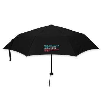 nobody's gonna know... - Umbrella (small) - black - Front