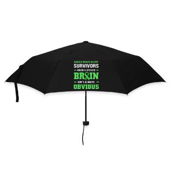 Gehirnverletzung Schlaganfall - Regenschirm (klein) - Schwarz - Vorne