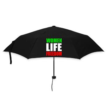Women life freedom - Regenschirm (klein) - Schwarz - Vorne
