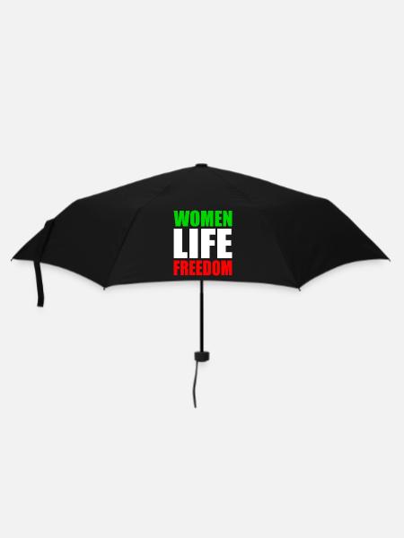 Women life freedom - Regenschirm (klein) - Schwarz
