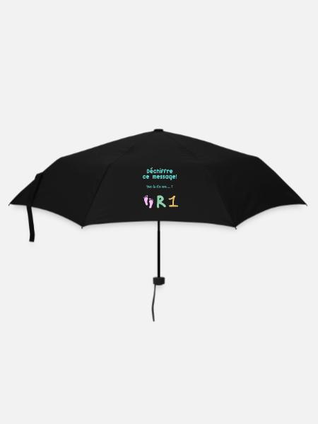 Déchiffre le message ! Parrain - Parapluie standard - noir