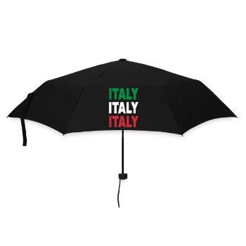 Italy / Gift / Gift Idea - Umbrella (small) - black - Front
