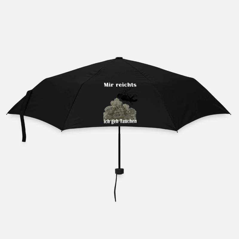 Dive ,Diver,Diving - Regenschirm (klein) - Schwarz