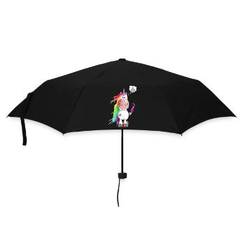 Skull Unicorn - Unicorns - Comic - Umbrella (small) - black - Front
