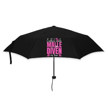 Mallorca Spruch Endlich Wieder Malle Diven On Tour - Regenschirm (klein) - Schwarz - Vorne