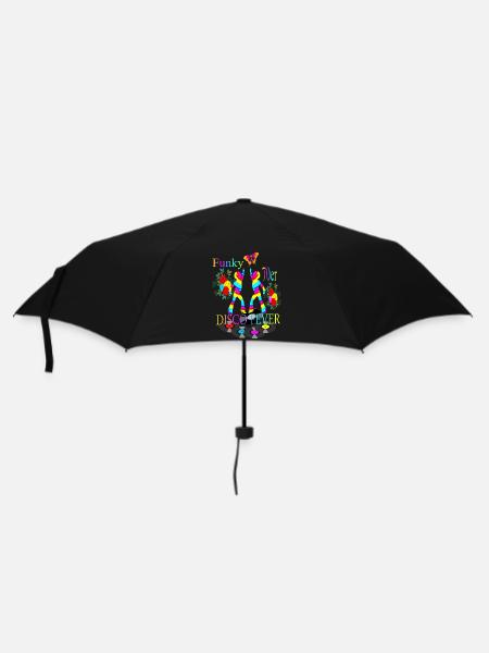 Disco Fieber 70er - Regenschirm (klein) - Schwarz