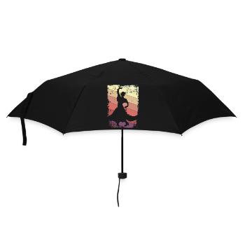 Flamenco Tanzen - Regenschirm (klein) - Schwarz - Vorne