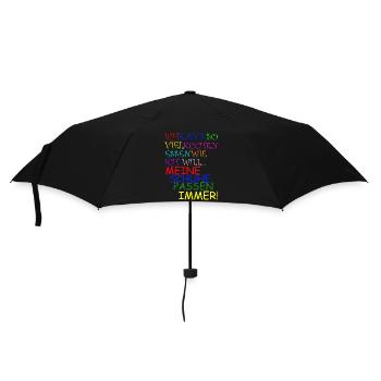 KUCHEN - Regenschirm (klein) - Schwarz - Vorne