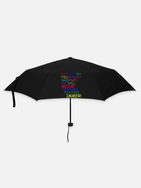KUCHEN - Regenschirm (klein) - Schwarz