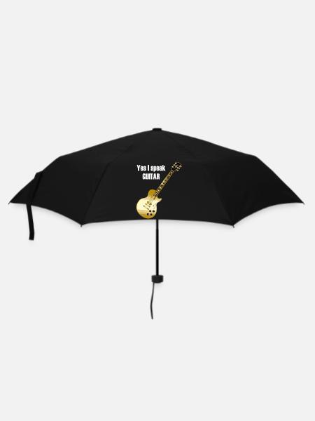Yes I speak guitar saying 'Yes I speak - Umbrella (small) - black