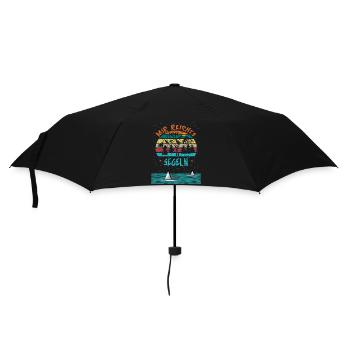 Mir reichts ich geh Segeln - Regenschirm (klein) - Schwarz - Vorne
