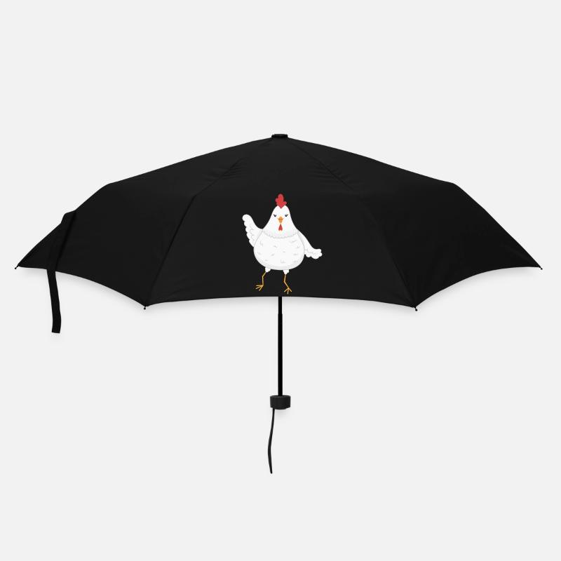 Chicken chickens - Umbrella (small) - black