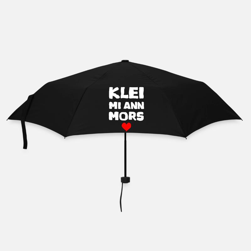 Norddeutsch Platt Spruch Geschenk klei mi - Regenschirm (klein) - Schwarz