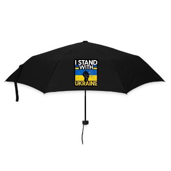 Ukraine - Parapluie standard - noir - Devant