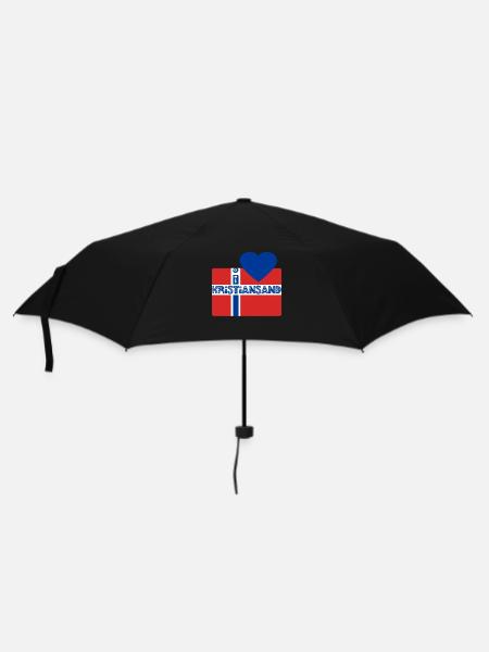 kristianstad Norvège - Parapluie standard - noir