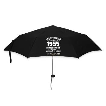 Cadeau d'anniversaire légendes sont nées en 1955 - Parapluie standard - noir - Devant