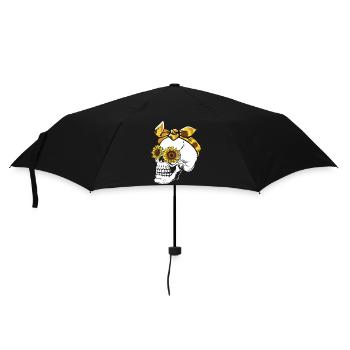 Halloween Skeleton Pumpkin - Umbrella (small) - black - Front