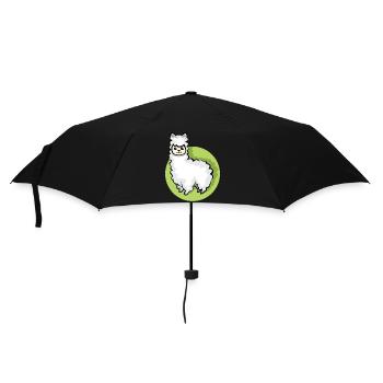 Alpaca icon animal cute sheep cartoon comic icon - Umbrella (small) - black - Front