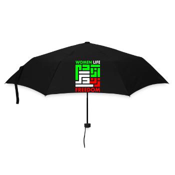 Women life freedom - Regenschirm (klein) - Schwarz - Vorne