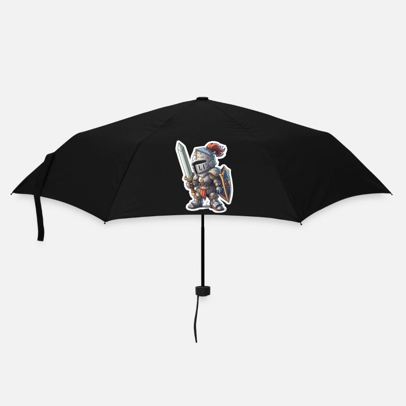 Chibi Aventurier Paladin Chevalier - Parapluie standard - noir