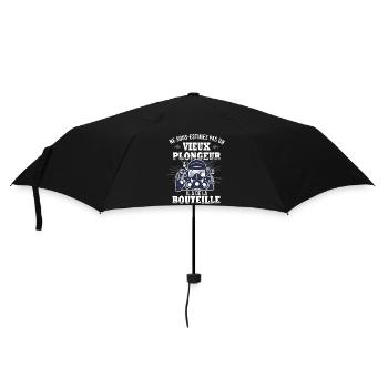 Anniversaire plongée un vieux plongeur drôle - Parapluie standard - noir - Devant