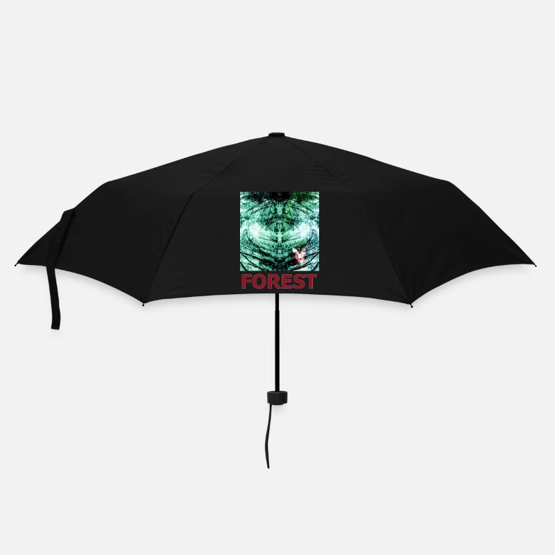 Forest Reflection and Butterfly - Umbrella (small) - black