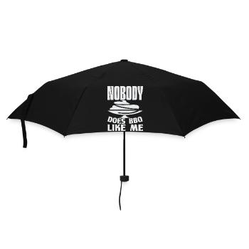 NOBODY DOES BBQ LIKE ME - Umbrella (small) - black - Front
