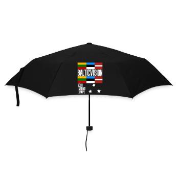 Eurovision Estland Litauen Lettland - Regenschirm (klein) - Schwarz - Vorne