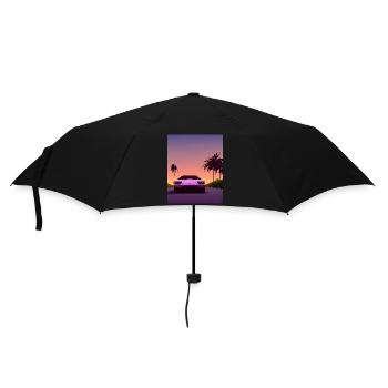 countach miami vice sunset - Parapluie standard - noir - Devant