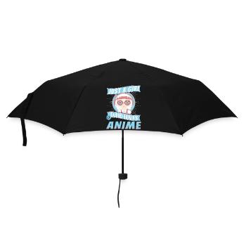 Just a girl who loves anime. - Umbrella (small) - black - Front