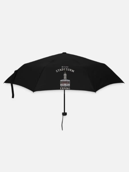 Erding kultiger Stadtturm, Bavière, Allemagne - Parapluie standard - noir