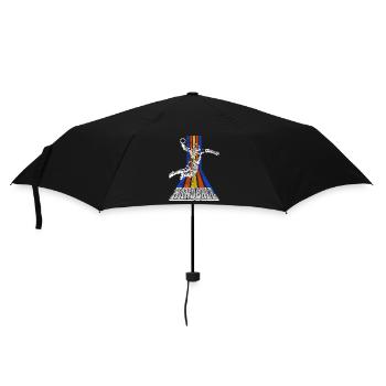 Handball Handball Player Handball Player Vintage Retro - Umbrella (small) - black - Front