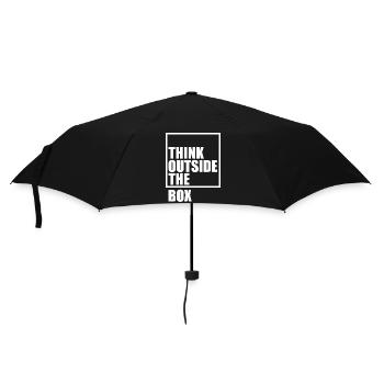 Lustiger Spruch Witzig Humor Geschenkidee - Regenschirm (klein) - Schwarz - Vorne