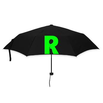 Illusion d’optique art psychédélique rétro formes R - Parapluie standard - noir - Devant