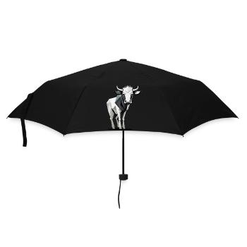 Minimalistic Cow - Umbrella (small) - black - Front