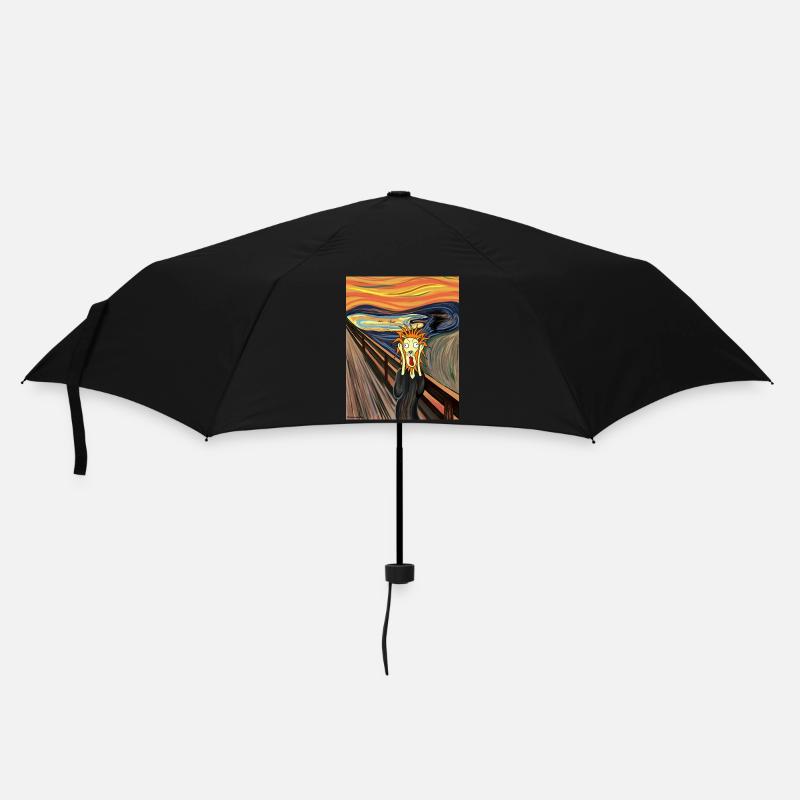  Scream! a funny lion - Umbrella (small) - black