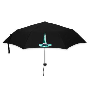 Sailing Ship Sailing Sailboat Sailing Sailing Sailor - Umbrella (small) - black - Front