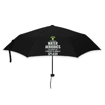 Wassergymnastik Wassergymnastik Aquafitness Aquagymnastik Lustig - Regenschirm (klein) - Schwarz - Vorne