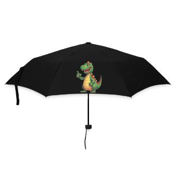 Ein Dino, dem Sie vertrauen können Daumen hoch für Sie - Regenschirm (klein) - Schwarz - Vorne