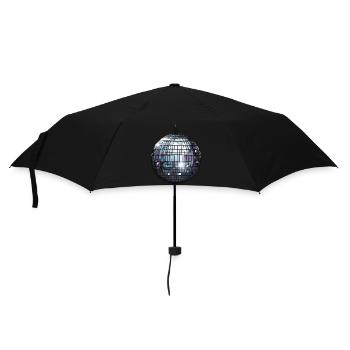 Disco ball - Regenschirm (klein) - Schwarz - Vorne