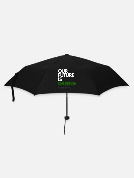 OUR FUTURE IS GREEN - Umbrella (small) - black
