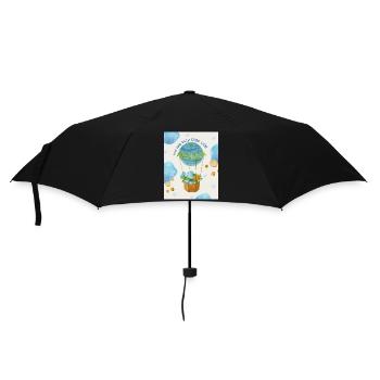 Ich hab dich sooo lieb Elefanten - Regenschirm (klein) - Schwarz - Vorne
