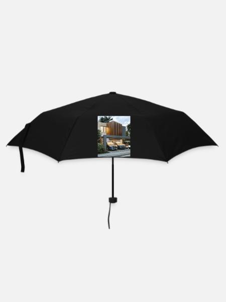 House - Umbrella (small) - black
