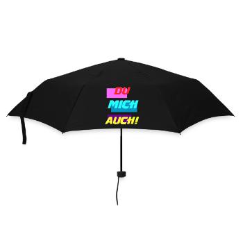 DU MICH AUCH - Regenschirm (klein) - Schwarz - Vorne