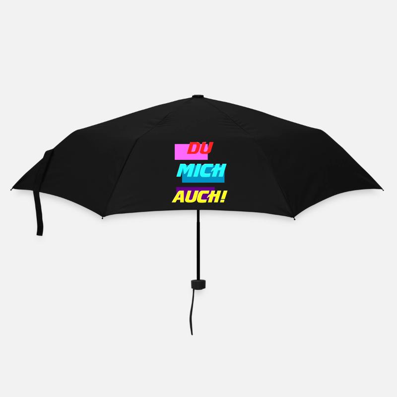 DU MICH AUCH - Regenschirm (klein) - Schwarz