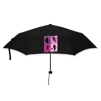 Basketball Woman Basketball Player Basketball Player - Umbrella (small) - black - Front
