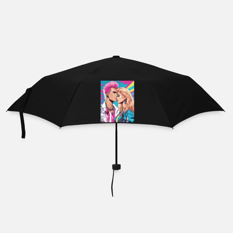 80s Style - Umbrella (small) - black
