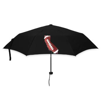 California (USA) | echter Football | Landkarte - Regenschirm (klein) - Schwarz - Vorne